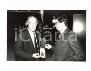 Fotografia d epoca originale 1990 ca MILANO Ritratto di Gaetano MORAZZONI Foto 25x20 cm 1