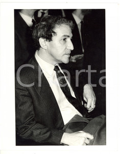 Fotografia d epoca originale 1990 ca MILANO Ritratto del giornalista Giorgio BOATTI Foto 20x25 cm 1