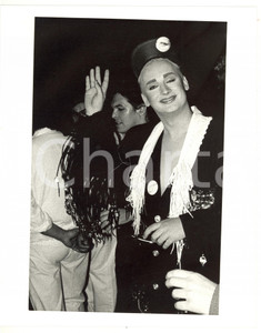 1987 SAINT VINCENT ESTATE - MUSIC Arrivo di BOY GEORGE - Foto VINTAGE 20x25 cm