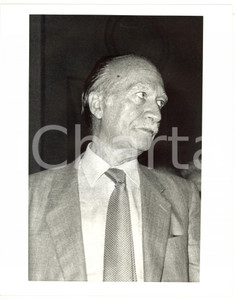 1985 ca MSI Ritratto di Giorgio ALMIRANTE - Fotografia VINTAGE 20x25 cm
