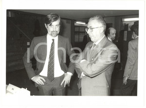 1985 ca ROMA Ritratto del professor Carlo SCOGNAMIGLIO *Foto 24x18 cm