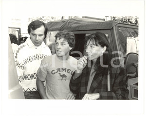 1990 ca FORMULA 1 Jacques VILLENEUVE con la madre Joanna *Foto 25x20 cm