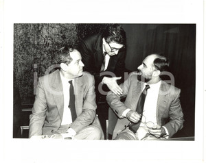 1985 ca POLITICA - DC Antonio BALLARIN Gaetano MORAZZONI Giuseppe ZOLA *Foto