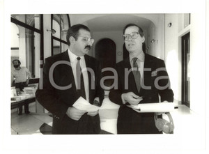 1986 MILANO Convegno POLITEIA - Ronald DWORKIN con Sebastiano MAFFETTONE *Foto