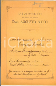 1937 MENAGGIO Fernanda e Felice TOSI vendono terre a Giuseppina AZZINI *Atto