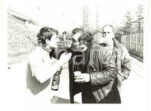 1985 CINEMA Brindisi tra Salvatore NOCITA e Gianfranco TONDINI - Foto 24x18 cm