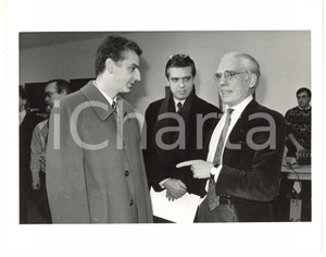 1990 ca RAI TRE Ritratto del direttore Angelo GUGLIELMI *Fotografia VINTAGE 