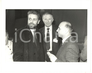 1990 ca CONFINDUSTRIA Roberto FORMIGONI con Giovanni BIANCHI *Foto 25x20 cm