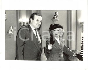 1988 CERNOBBIO Villa d'Este - Bette DAVIS con Pier Quinto CARIAGGI *Foto VINTAGE