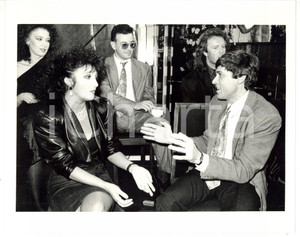 1987 FESTIVAL di SANREMO Marcella BELLA discute con Gianni MORANDI *Fotografia