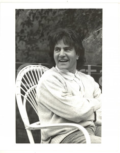 1985 ca MUSICA Ritratto del cantante Fausto LEALI - Foto VINTAGE 20x25 cm