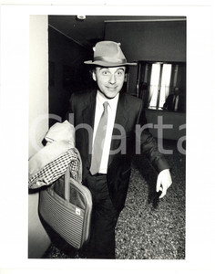 1985 ca RAI Ritratto di Enrico MENDUNI *Foto VINTAGE 20x25 cm