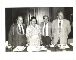 1988 BARI - EUROPACINEMA Simone VEIL - Carlo RIPA DI MEANA - Carmine CIANFARANI