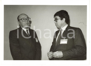 1984 CONFINDUSTRIA Incontro sul futuro - Walter MANDELLI - Vittorio MERLONI FOTO