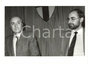 1985 ca MILANO Convegno Dc - Ciriaco DE MITA con Antonio BALLARIN *Foto 24x18