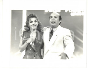 1988 SAINT VINCENT ESTATE Lino BANFI con la figlia Rosanna sul palco *Foto 25x20