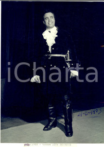 1953 BRESCIA Teatro Grande - Tenore Aldo BERTOCCI - Foto con autografo 18x24 