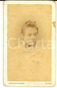 1870 ca MILANO Ritratto di Elisa PERRUCCA DELLA ROCCHETTA - Foto PAGLIANO CDV