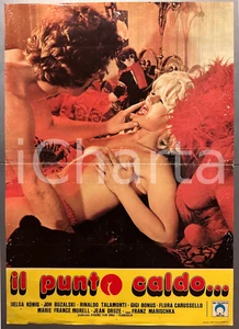 Materiale cinematografico d’epoca 1975 Il punto caldo Helga KONIG Jon BUZALSKI Fotobusta poster EROTICO 1