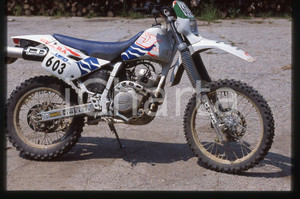 Fotografia d epoca originale GILERA J 125 TRIAL  MOTORI 1995 ca 35 mm vintage slide 2 1