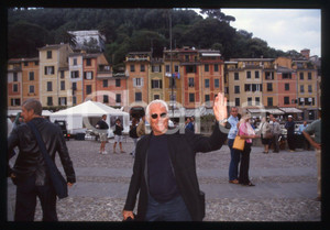 Fotografia d epoca originale Giorgio ARMANI  MODA Stilista PORTOFINO 1995 ca  35 mm vintage slide 11 1