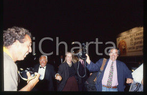 Giorgio ARMANI e Uma THURMAN FESTIVAL CINEMA VENEZIA 1990 * 35 mm vintage slide