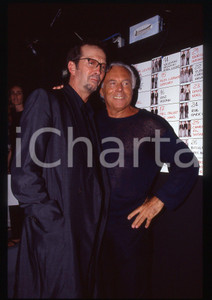 Fotografia d epoca originale MODA Giorgio ARMANI ed Eric CLAPTON  1995 ca 35 mm vintage slide 4 1