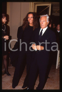 Fotografia d epoca originale Giorgio e Roberta ARMANI  FESTIVAL CINEMA VENEZIA 1999  35 mm vintage slide 22 1