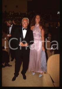 Fotografia d epoca originale Giorgio e Roberta ARMANI  FESTIVAL CINEMA VENEZIA 1999  35 mm vintage slide 23 1