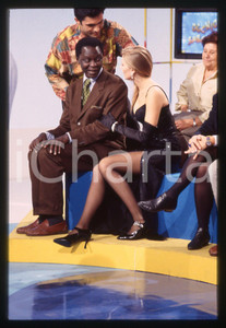 Laura FREDDI e IDRIS - OCCHIO ALLO SPECCHIO CANALE 5 1992 *35 mm vintage slide 2