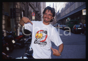 Fotografia d epoca originale 2000 ca MILANO Valerio STAFFELLI Ritratto  35mm vintage slide 1