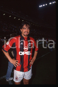 Fotografia d epoca originale 1995 ca MILANO  SAN SIRO Valerio STAFFELLI maglia AC MILAN 35mm vintage slide 1