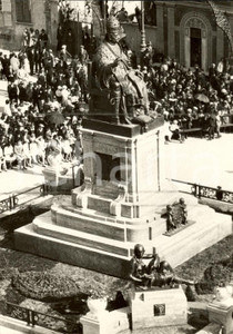 Fotografia d epoca originale 1939 DESIO MB Folla ricorda PIO XI intorno a monumento 1