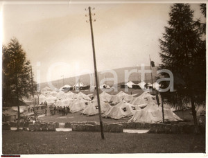 Fotografia d epoca originale 1938 ASIAGO VI Il campeggio della GIL per Avanguardisti e Balilla Fotografia 1