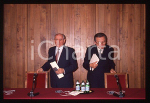 Fotografia d epoca originale 35mm vintage slide 1989 MILANO Michail GORBACHEV Giulio ANDREOTTI 5 1