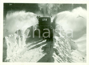 Fotografia d epoca originale 1934 MODENA ? Nuovo spazzaneve FIAT 700/c sgombraneve a vomere FOTOGRAFIA 1