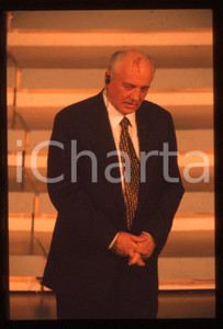 Fotografia d epoca originale 35mm vintage slide 1999 FESTIVAL DI SANREMO Michail GORBACHEV ospite 2 1