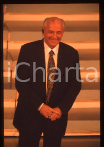 Fotografia d epoca originale 35mm vintage slide 1999 FESTIVAL DI SANREMO Michail GORBACHEV ospite 6 1