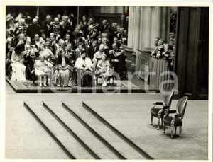 Fotografia d epoca originale 1948 AMSTERDAM NL Cerimonia INCORONAZIONE regina GIULIANA dei PAESI BASSI 1