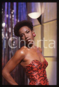 35mm vintage slide* 1985 ITALY singer Josette MARTIAL Portrait (21)