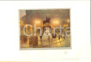 Stampa, bozzetto originale 1912 THE STUDIO King Charles Day by Arthur HACKER Stampa 21x29 cm con velina 1