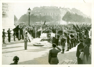 Fotografia d epoca originale 1937 PARIS FÃ©dÃ©ration Internationale Anciens Combattants FIDAC Soldat Inconnu 1