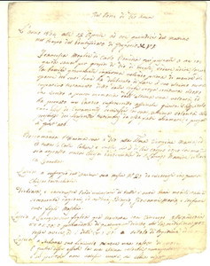 Documento originale, autentico 1834 ROCCA LEONELLA PU Testamento Francesca ROMEDIA a favore dei figli maschi 1