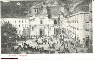 Cartolina originale da collezione Napoli anni '20 - la festa di Piedigrotta *Animata 1