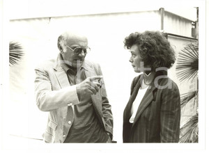 1987 CANNES Festival del Cinema - Francesco ROSI con la figlia Carolina - Foto