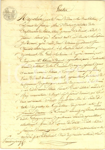 Documento originale, autentico 1819 GALLARGUESLEMONTUEUX F Fratelli BOISSIER vendono terra a Henri BERARD 1