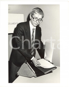 1988 ROMA Ritratto del fisico Fabio PISTELLA - Foto VINTAGE 20x25