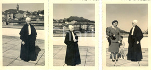 Fotografia d epoca originale 1950 ca VARESE Lotto 3 foto ZIA CRISTINA su terrazza panoramica 7 x 10 cm 1