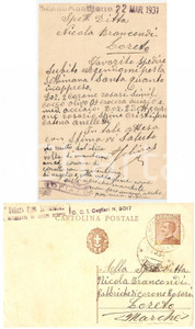Documento originale, autentico 1931 SCANO MONTIFERRO OR Salvatorico SOLINAS compra rosari Settimana Santa 1