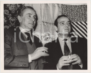 Fotografia d epoca originale 1987 RAI  PORTOBELLO Gian Carlo NICOTRA Enzo TORTORA Foto 25x20 cm 1